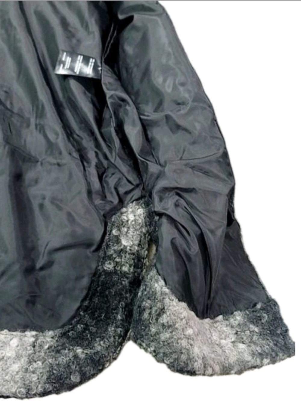 Weatherproof Women's Soft Boucle Hooded Long Jacket Black Plaid Heavyweight XS - Picture 11 of 16